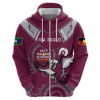Custom NRL Sea Eagles NAIDOC Week Hoodie Keep The Fire Burning Indigenous Art