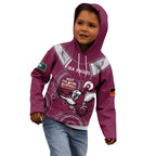 Custom NRL Sea Eagles NAIDOC Week Kid Hoodie Keep The Fire Burning Indigenous Art