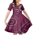 Custom NRL Sea Eagles NAIDOC Week Kid Short Sleeve Dress Keep The Fire Burning Indigenous Art