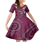 Custom NRL Sea Eagles NAIDOC Week Kid Short Sleeve Dress Keep The Fire Burning Indigenous Art