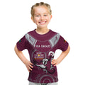 Custom NRL Sea Eagles NAIDOC Week Kid T Shirt Keep The Fire Burning Indigenous Art