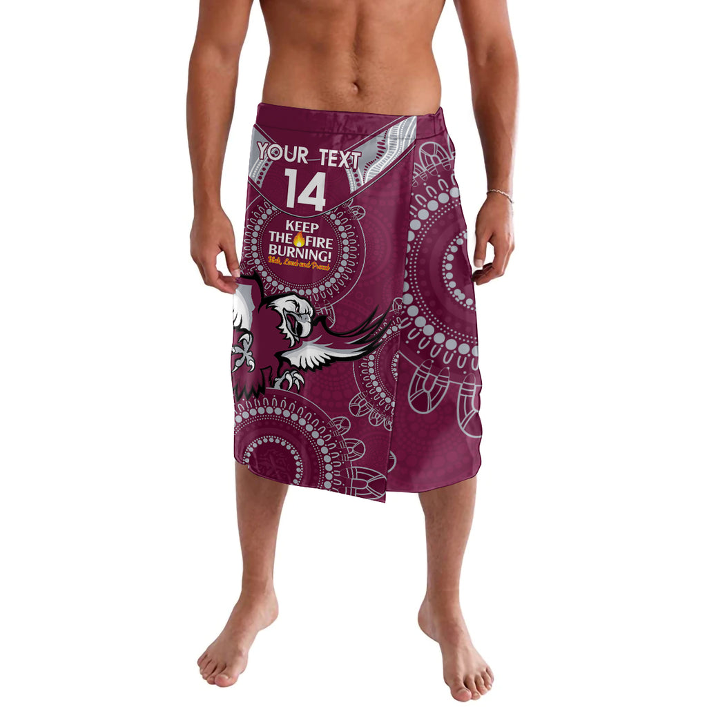 Custom NRL Sea Eagles NAIDOC Week Lavalava Keep The Fire Burning Indigenous Art