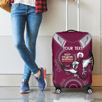 Custom NRL Sea Eagles NAIDOC Week Luggage Cover Keep The Fire Burning Indigenous Art