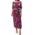 Custom NRL Sea Eagles NAIDOC Week Puletasi Keep The Fire Burning Indigenous Art