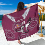 Custom NRL Sea Eagles NAIDOC Week Sarong Keep The Fire Burning Indigenous Art