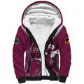 Custom NRL Sea Eagles NAIDOC Week Sherpa Hoodie Keep The Fire Burning Indigenous Art