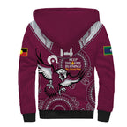 Custom NRL Sea Eagles NAIDOC Week Sherpa Hoodie Keep The Fire Burning Indigenous Art