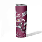 NRL Sea Eagles NAIDOC Week Skinny Tumbler Keep The Fire Burning Indigenous Art