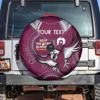 Custom NRL Sea Eagles NAIDOC Week Spare Tire Cover Keep The Fire Burning Indigenous Art