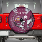 Custom NRL Sea Eagles NAIDOC Week Spare Tire Cover Keep The Fire Burning Indigenous Art