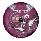 Custom NRL Sea Eagles NAIDOC Week Spare Tire Cover Keep The Fire Burning Indigenous Art