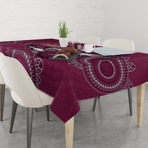 Custom NRL Sea Eagles NAIDOC Week Tablecloth Keep The Fire Burning Indigenous Art