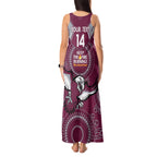 Custom NRL Sea Eagles NAIDOC Week Tank Maxi Dress Keep The Fire Burning Indigenous Art