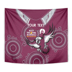 Custom NRL Sea Eagles NAIDOC Week Tapestry Keep The Fire Burning Indigenous Art