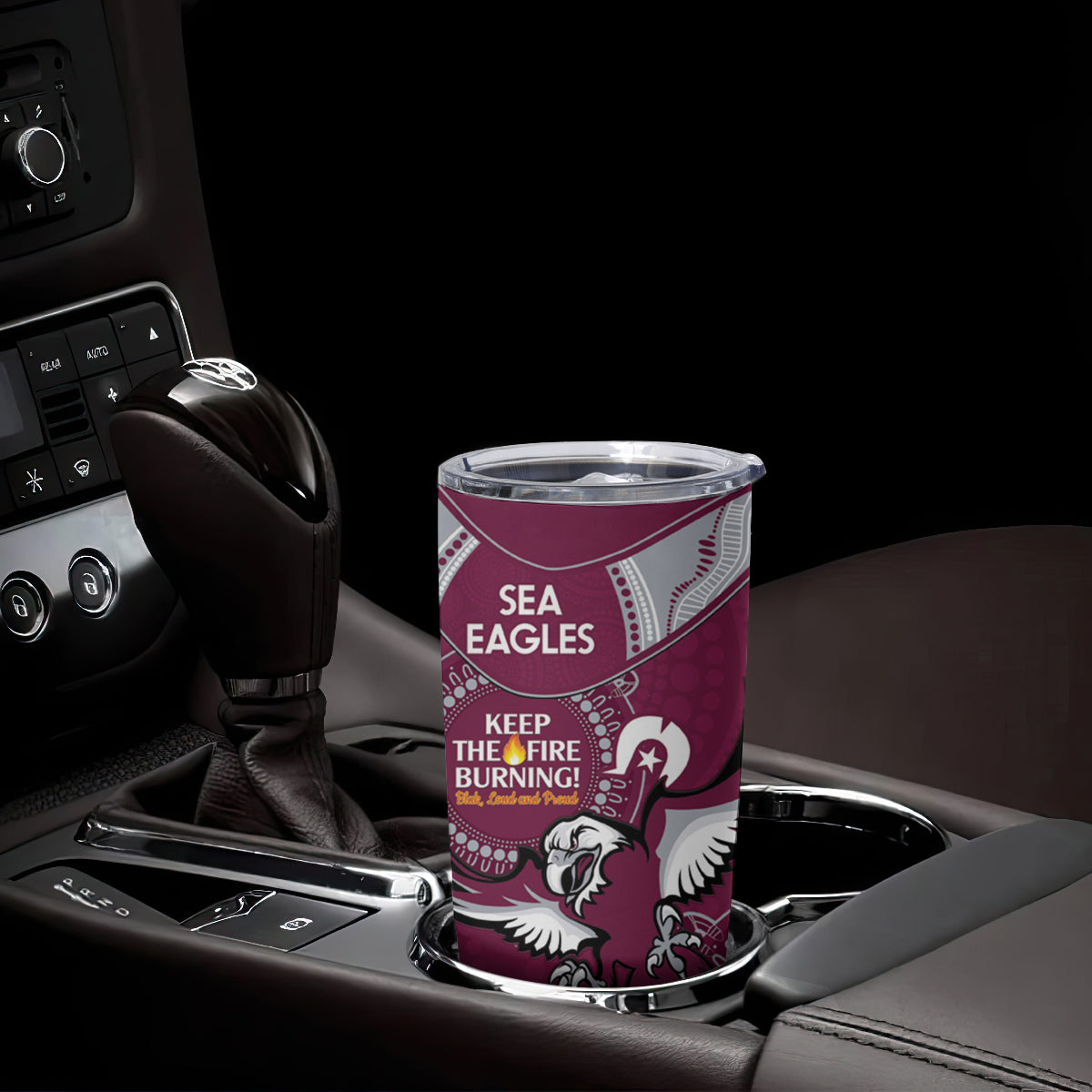 NRL Sea Eagles NAIDOC Week Tumbler Cup Keep The Fire Burning Indigenous Art