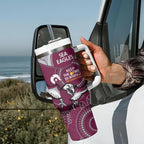 NRL Sea Eagles NAIDOC Week Tumbler With Handle Keep The Fire Burning Indigenous Art