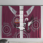 Custom NRL Sea Eagles NAIDOC Week Window Curtain Keep The Fire Burning Indigenous Art