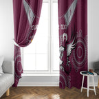 Custom NRL Sea Eagles NAIDOC Week Window Curtain Keep The Fire Burning Indigenous Art