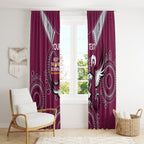 Custom NRL Sea Eagles NAIDOC Week Window Curtain Keep The Fire Burning Indigenous Art