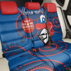 Custom NRL Knights NAIDOC Week Back Car Seat Cover Keep The Fire Burning Indigenous Art