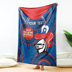 Custom NRL Knights NAIDOC Week Blanket Keep The Fire Burning Indigenous Art