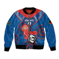 Custom NRL Knights NAIDOC Week Bomber Jacket Keep The Fire Burning Indigenous Art