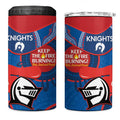 NRL Knights NAIDOC Week 4 in 1 Can Cooler Tumbler Keep The Fire Burning Indigenous Art
