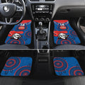 Custom NRL Knights NAIDOC Week Car Mats Keep The Fire Burning Indigenous Art