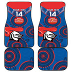 Custom NRL Knights NAIDOC Week Car Mats Keep The Fire Burning Indigenous Art