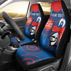 Custom NRL Knights NAIDOC Week Car Seat Cover Keep The Fire Burning Indigenous Art