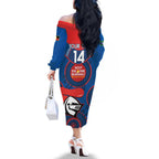 Custom NRL Knights NAIDOC Week Family Matching Off The Shoulder Long Sleeve Dress and Hawaiian Shirt Keep The Fire Burning Indigenous Art