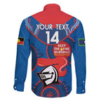 Custom NRL Knights NAIDOC Week Family Matching Short Sleeve Bodycon Dress and Hawaiian Shirt Keep The Fire Burning Indigenous Art