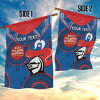 Custom NRL Knights NAIDOC Week Garden Flag Keep The Fire Burning Indigenous Art