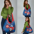 Custom NRL Knights NAIDOC Week Grocery Bag Keep The Fire Burning Indigenous Art