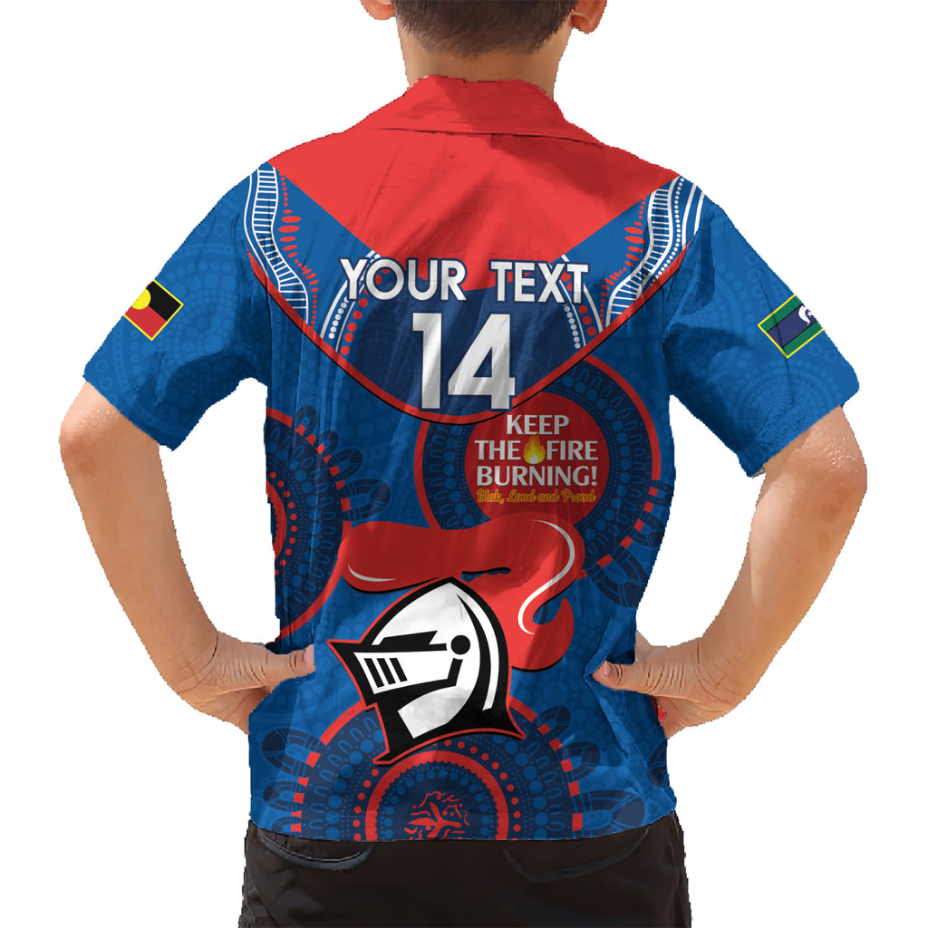 Custom NRL Knights NAIDOC Week Hawaiian Shirt Keep The Fire Burning Indigenous Art