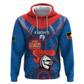 Custom NRL Knights NAIDOC Week Hoodie Keep The Fire Burning Indigenous Art