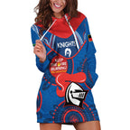 Custom NRL Knights NAIDOC Week Hoodie Dress Keep The Fire Burning Indigenous Art