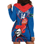 Custom NRL Knights NAIDOC Week Hoodie Dress Keep The Fire Burning Indigenous Art