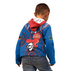 Custom NRL Knights NAIDOC Week Kid Hoodie Keep The Fire Burning Indigenous Art