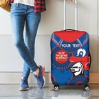 Custom NRL Knights NAIDOC Week Luggage Cover Keep The Fire Burning Indigenous Art