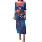 Custom NRL Knights NAIDOC Week Puletasi Keep The Fire Burning Indigenous Art