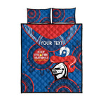 Custom NRL Knights NAIDOC Week Quilt Bed Set Keep The Fire Burning Indigenous Art
