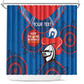 Custom NRL Knights NAIDOC Week Shower Curtain Keep The Fire Burning Indigenous Art