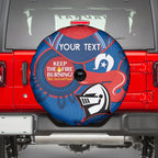 Custom NRL Knights NAIDOC Week Spare Tire Cover Keep The Fire Burning Indigenous Art