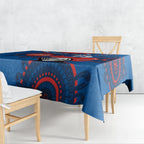 Custom NRL Knights NAIDOC Week Tablecloth Keep The Fire Burning Indigenous Art