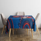 Custom NRL Knights NAIDOC Week Tablecloth Keep The Fire Burning Indigenous Art
