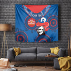 Custom NRL Knights NAIDOC Week Tapestry Keep The Fire Burning Indigenous Art