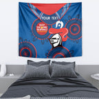 Custom NRL Knights NAIDOC Week Tapestry Keep The Fire Burning Indigenous Art