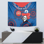 Custom NRL Knights NAIDOC Week Tapestry Keep The Fire Burning Indigenous Art