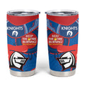 NRL Knights NAIDOC Week Tumbler Cup Keep The Fire Burning Indigenous Art